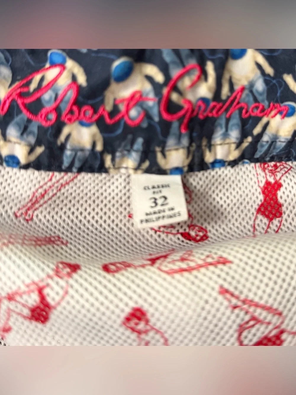 Robert Graham “Density” Board Shorts Sz 32